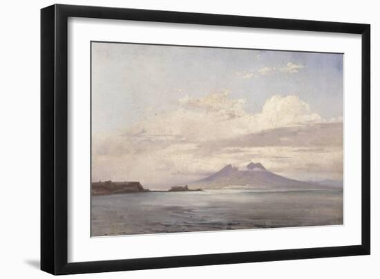 Le Vésuve et le golfe de Naples vus de la mer-Pierre Henri de Valenciennes-Framed Giclee Print