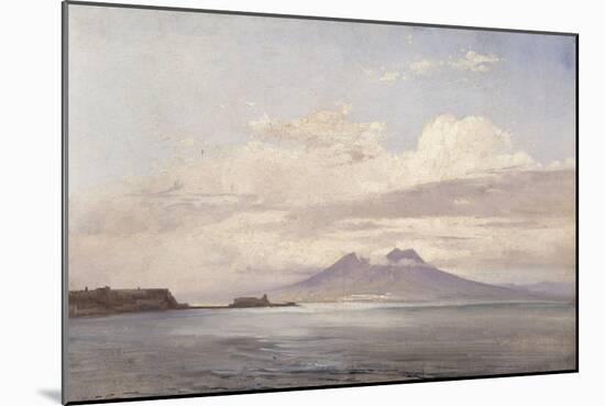 Le Vésuve et le golfe de Naples vus de la mer-Pierre Henri de Valenciennes-Mounted Giclee Print