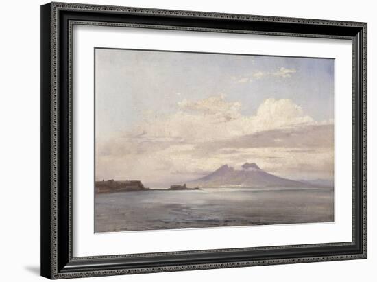 Le Vésuve et le golfe de Naples vus de la mer-Pierre Henri de Valenciennes-Framed Giclee Print