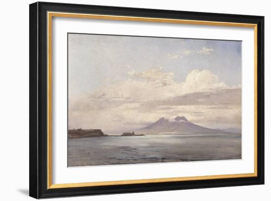 Le Vésuve et le golfe de Naples vus de la mer-Pierre Henri de Valenciennes-Framed Giclee Print