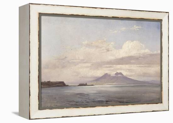 Le Vésuve et le golfe de Naples vus de la mer-Pierre Henri de Valenciennes-Framed Premier Image Canvas