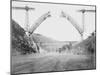 Le viaduc de Garabit en construction-Alphonse Terpereau-Mounted Giclee Print