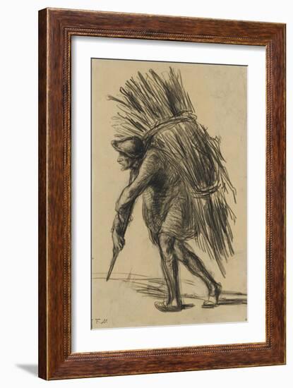 Le vieux b?cheron (vers 1845-1847)-Jean-François Millet-Framed Giclee Print