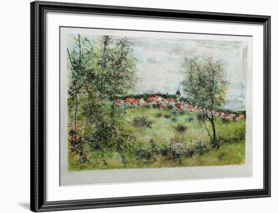 Le Village Au Printemps-Bernard Gantner-Framed Limited Edition