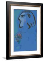 Le Village Bleu (Variation)-Marc Chagall-Framed Art Print