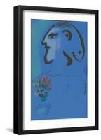 Le Village Bleu (Variation)-Marc Chagall-Framed Art Print