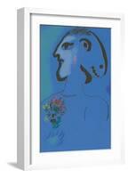 Le Village Bleu (Variation)-Marc Chagall-Framed Art Print
