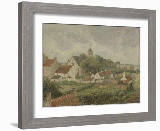 Le village de Knocke en Belgique-Camille Pissarro-Framed Giclee Print