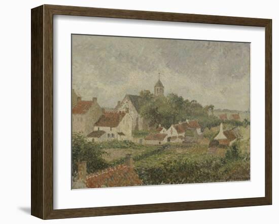 Le village de Knocke en Belgique-Camille Pissarro-Framed Giclee Print