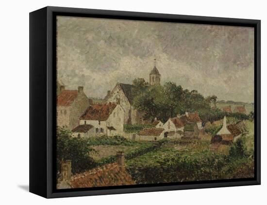 Le village de Knocke-Camille Pissarro-Framed Premier Image Canvas