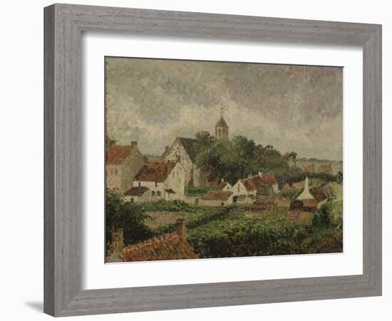 Le village de Knocke-Camille Pissarro-Framed Giclee Print