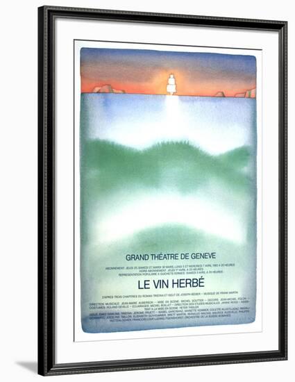 Le Vin Herbe-Jean Michel Folon-Framed Collectable Print