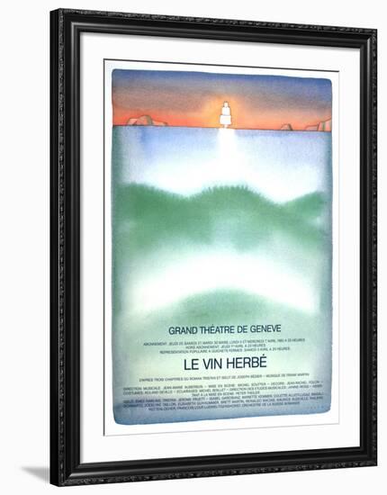 Le Vin Herbe-Jean Michel Folon-Framed Collectable Print