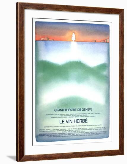 Le Vin Herbe-Jean Michel Folon-Framed Collectable Print