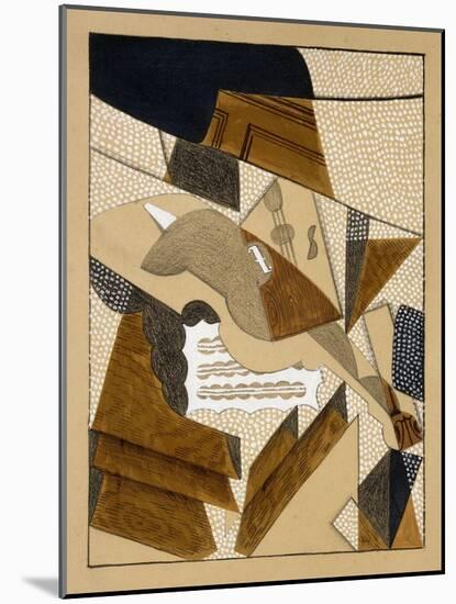 Le Violon, C.1915-1916-Juan Gris-Mounted Giclee Print