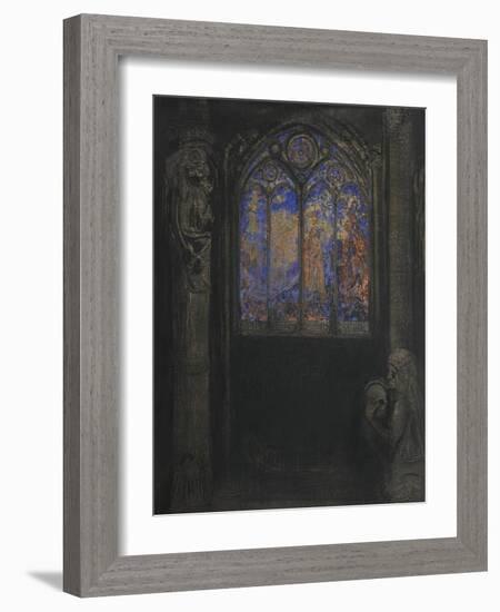 Le vitrail-Odilon Redon-Framed Giclee Print