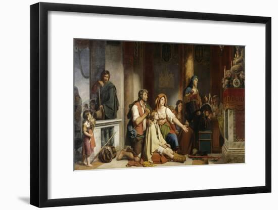 Le Voeu à la Madone-Jean Schnetz-Framed Giclee Print