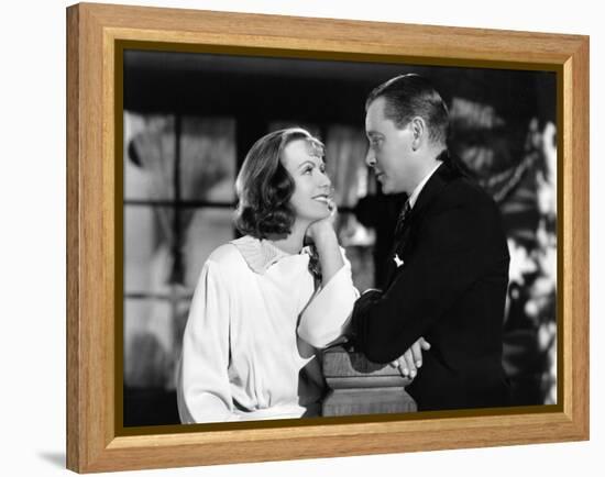 Le Voile des illusions THE PAINTED VEIL by Richard Boleslawski with Greta Garbo and Herbert Marshal-null-Framed Stretched Canvas