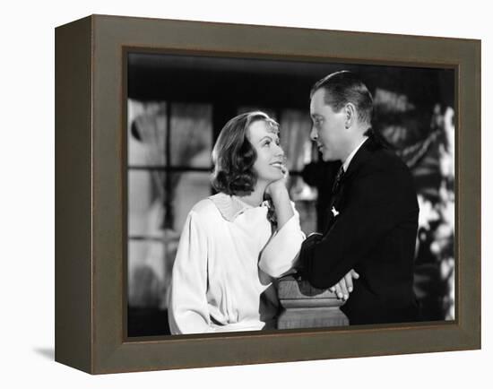Le Voile des illusions THE PAINTED VEIL by Richard Boleslawski with Greta Garbo and Herbert Marshal-null-Framed Stretched Canvas