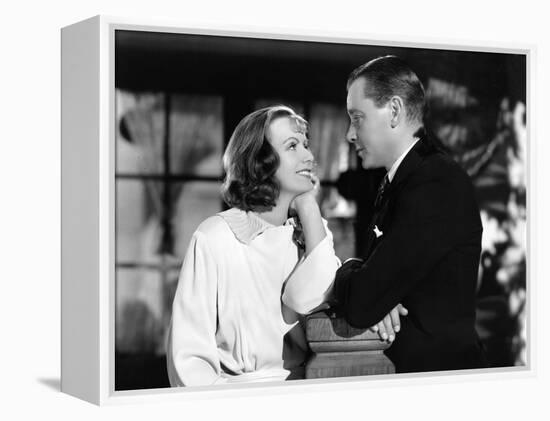 Le Voile des illusions THE PAINTED VEIL by Richard Boleslawski with Greta Garbo and Herbert Marshal-null-Framed Stretched Canvas