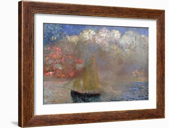 Le Voilier, 1900-Odilon Redon-Framed Giclee Print