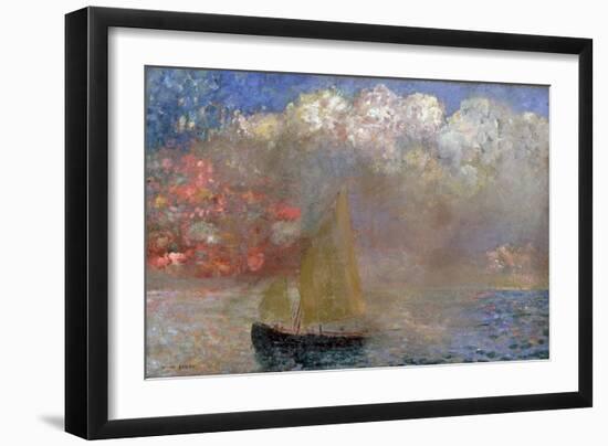 Le Voilier, 1900-Odilon Redon-Framed Giclee Print