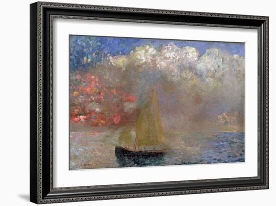 Le Voilier, 1900-Odilon Redon-Framed Giclee Print