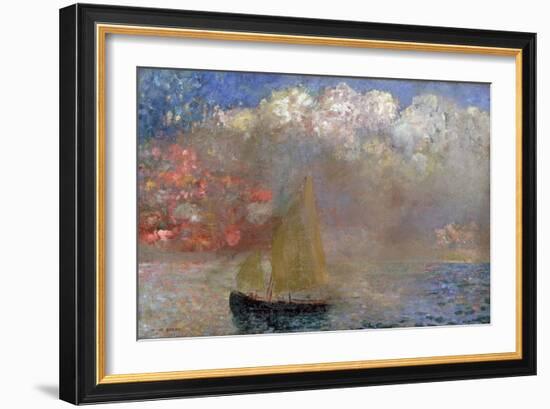 Le Voilier, 1900-Odilon Redon-Framed Giclee Print