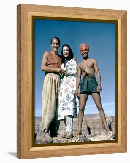 Le voleur by Bagdad by Ludwig Berger with John Just June Duprez and Sabu, 1940 (photo)-null-Framed Stretched Canvas