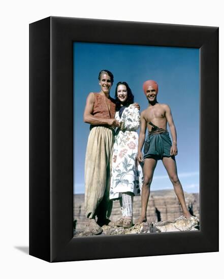 Le voleur by Bagdad by Ludwig Berger with John Just June Duprez and Sabu, 1940 (photo)-null-Framed Stretched Canvas