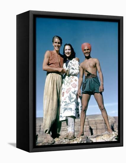 Le voleur by Bagdad by Ludwig Berger with John Just June Duprez and Sabu, 1940 (photo)-null-Framed Stretched Canvas