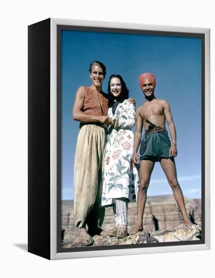 Le voleur by Bagdad by Ludwig Berger with John Just June Duprez and Sabu, 1940 (photo)-null-Framed Stretched Canvas