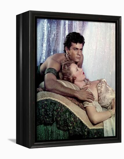 Le Voleur by Tanger THE PRINCE WHO WAS A THIEF by RudolphMate with Piper Laurie and Tony Curtis, 19-null-Framed Stretched Canvas