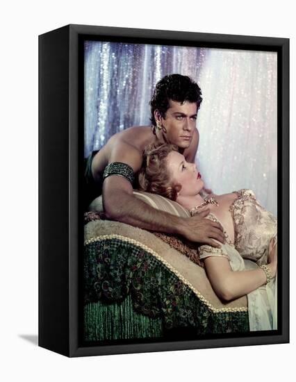 Le Voleur by Tanger THE PRINCE WHO WAS A THIEF by RudolphMate with Piper Laurie and Tony Curtis, 19-null-Framed Stretched Canvas