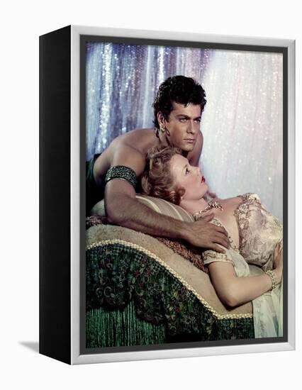 Le Voleur by Tanger THE PRINCE WHO WAS A THIEF by RudolphMate with Piper Laurie and Tony Curtis, 19-null-Framed Stretched Canvas