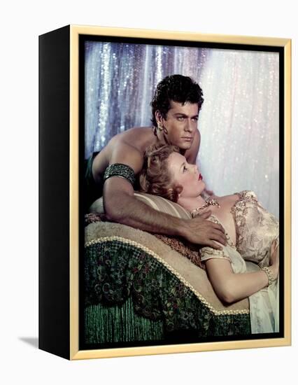 Le Voleur by Tanger THE PRINCE WHO WAS A THIEF by RudolphMate with Piper Laurie and Tony Curtis, 19-null-Framed Stretched Canvas