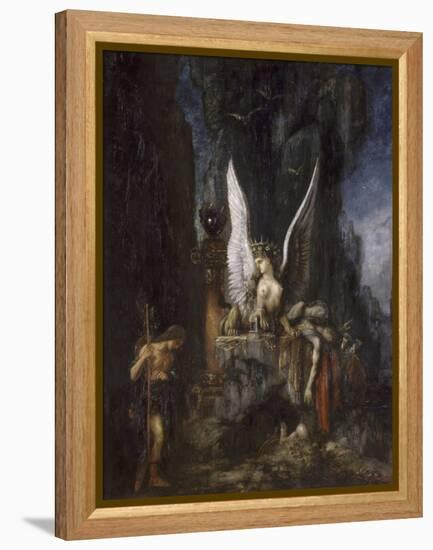 Le Voyageur ou Oedipe voyageur ou l'Egalité devant la mort-Gustave Moreau-Framed Premier Image Canvas