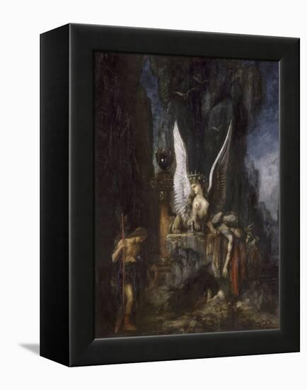 Le Voyageur ou Oedipe voyageur ou l'Egalité devant la mort-Gustave Moreau-Framed Premier Image Canvas