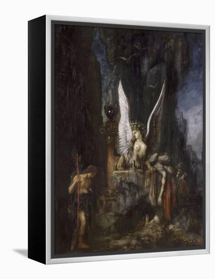 Le Voyageur ou Oedipe voyageur ou l'Egalité devant la mort-Gustave Moreau-Framed Premier Image Canvas