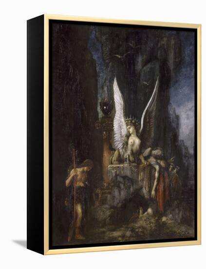 Le Voyageur ou Oedipe voyageur ou l'Egalité devant la mort-Gustave Moreau-Framed Premier Image Canvas