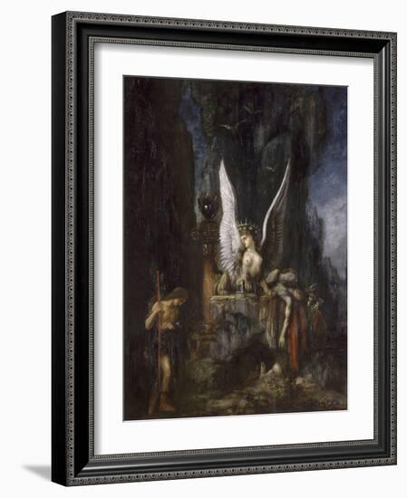 Le Voyageur ou Oedipe voyageur ou l'Egalité devant la mort-Gustave Moreau-Framed Giclee Print