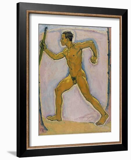 Le Voyageur  (The Wayfarer) Peinture De Koloman Moser (1868-1918) - 1914 - Oil on Canvas Dim 75,5X-Koloman Moser-Framed Giclee Print