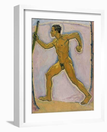 Le Voyageur  (The Wayfarer) Peinture De Koloman Moser (1868-1918) - 1914 - Oil on Canvas Dim 75,5X-Koloman Moser-Framed Giclee Print