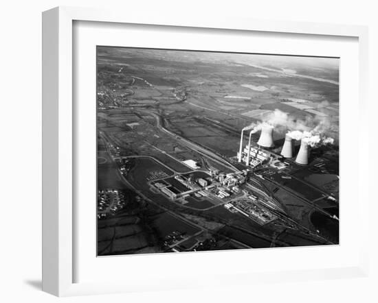 Lea Hall Colliery and Rugeley a Power Station, Staffordshire, 1963-Michael Walters-Framed Photographic Print