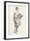 Lead Pencil Sketch by Phil May, C19th Century (1903-1904)-Philip William May-Framed Giclee Print