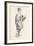 Lead Pencil Sketch by Phil May, C19th Century (1903-1904)-Philip William May-Framed Giclee Print