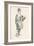 Lead Pencil Sketch by Phil May, C19th Century (1903-1904)-Philip William May-Framed Giclee Print