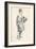 Lead Pencil Sketch by Phil May, C19th Century (1903-1904)-Philip William May-Framed Giclee Print