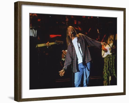 Lead Singer Axl Rose of the Rock Group Guns N' Roses-null-Framed Premium Photographic Print