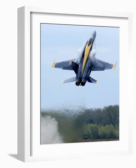 Lead Solo Pilot of the Blue Angels Performs a High Performance Climb-Stocktrek Images-Framed Photographic Print